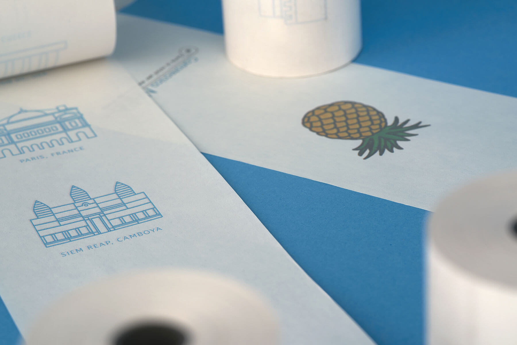 Scontrini personalizzati in carta termica con logo